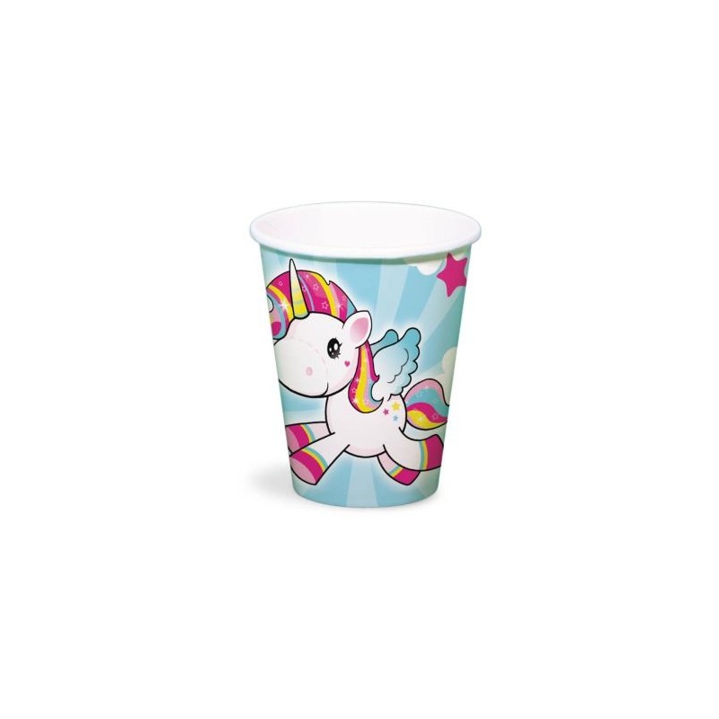 Kelímky Jednorožec - Little Unicorn 250ml / 8 ks