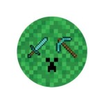 Papírové talíře Pixel - Minecraft 18 cm - 6 ks