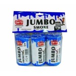 DÝMOVNICE - JUMBO SMOKE -  MODRÁ - 3ks - 16/3  trhací pojistka