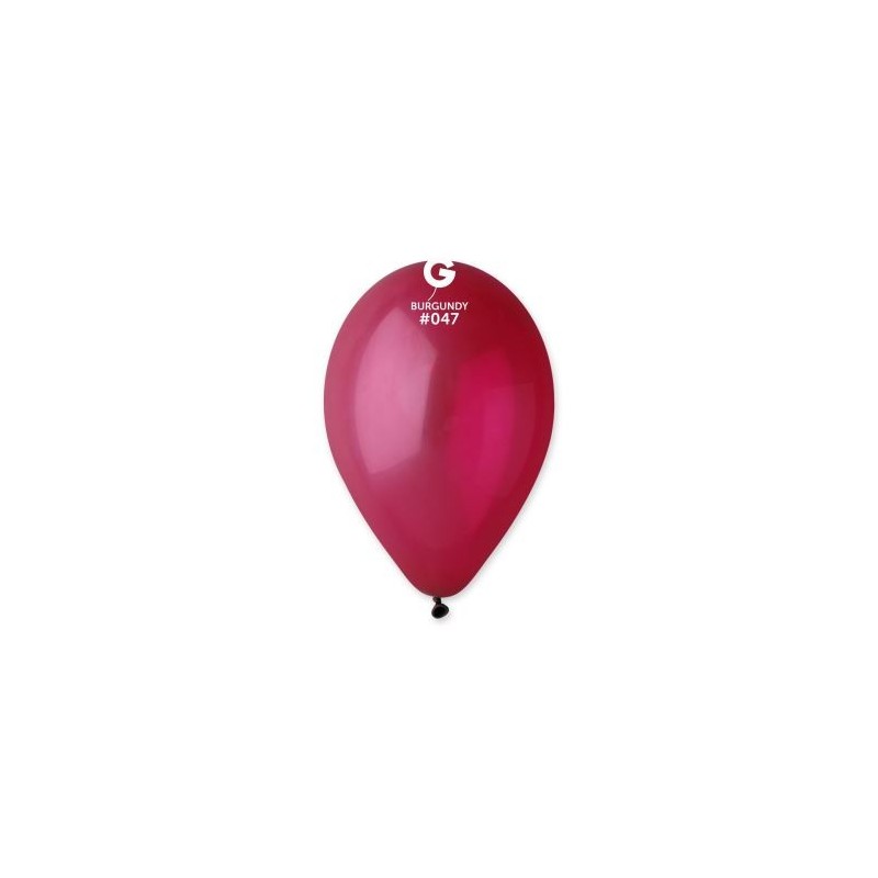 Balonky 100 ks Bordo - červené 26 cm pastelové